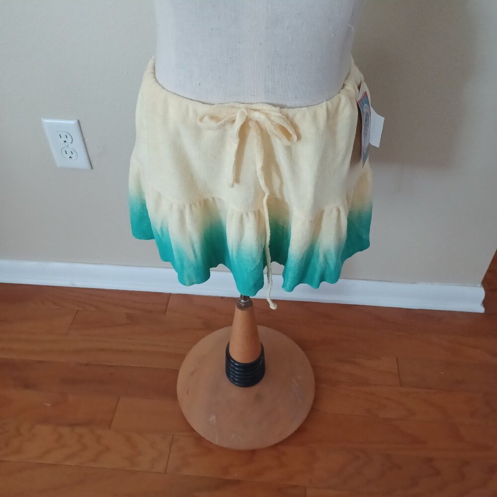 NEW Lucky Brand Terry cloth mini swimskirt coverup L